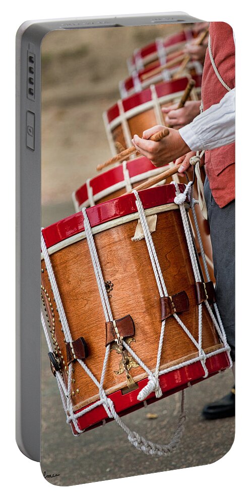 Music Portable Battery Charger featuring the photograph Drums Of The Revolution by Christopher Holmes