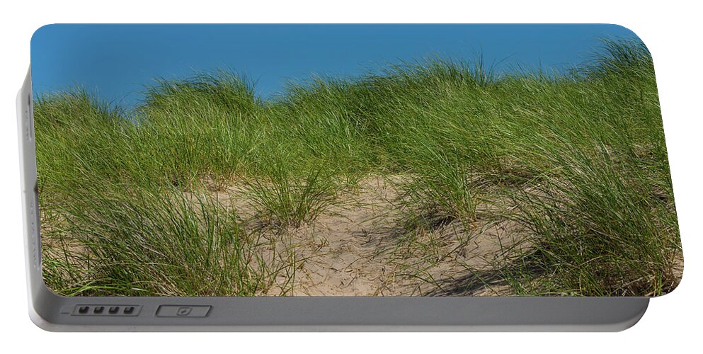 Sand Portable Battery Charger featuring the photograph Dune And Oats by Jennifer White