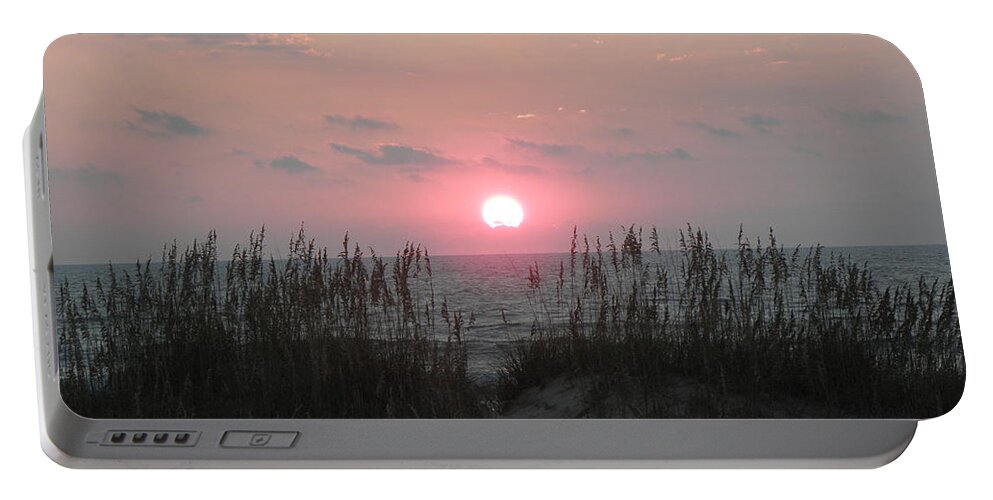 Sunrise Portable Battery Charger featuring the photograph Dune Rise by Kim Galluzzo Wozniak
