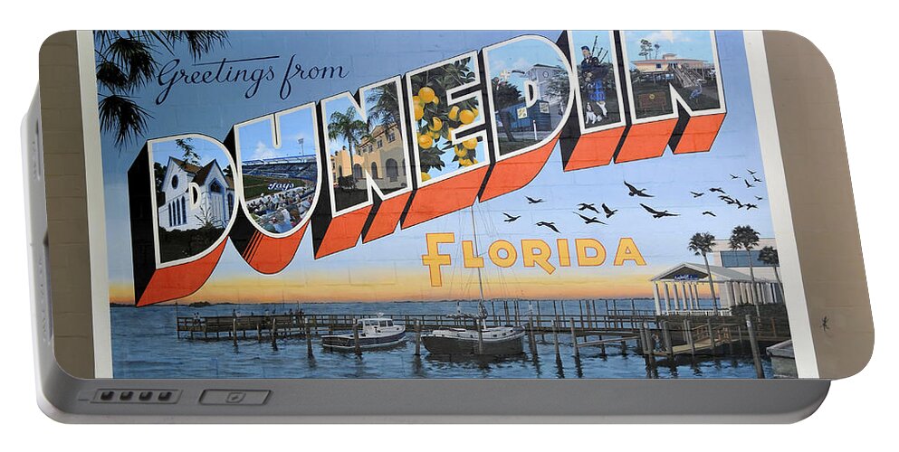 Dunedin Florida Portable Battery Charger featuring the photograph Dunedin Florida Post Card by David Lee Thompson