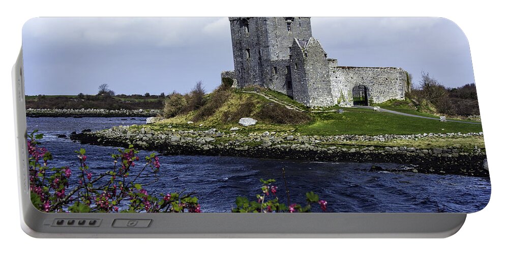 Original Portable Battery Charger featuring the photograph Dunguaire Castle by WAZgriffin Digital