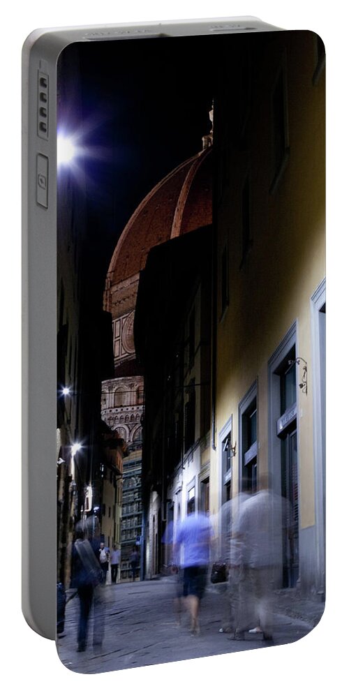 Duomo Portable Battery Charger featuring the photograph Duomo in the Dark by Matthew Wolf