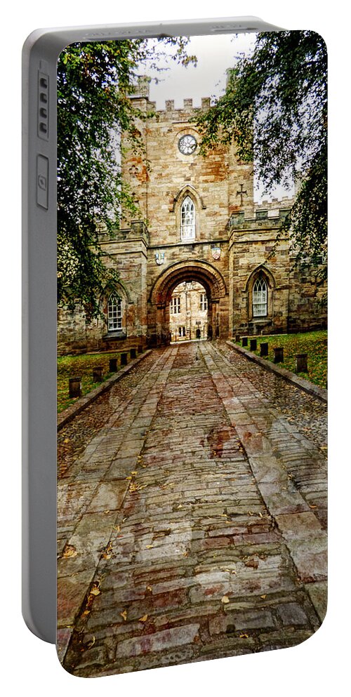 Durham Castle Portable Battery Charger featuring the photograph Durham Castle England by Lynn Bolt