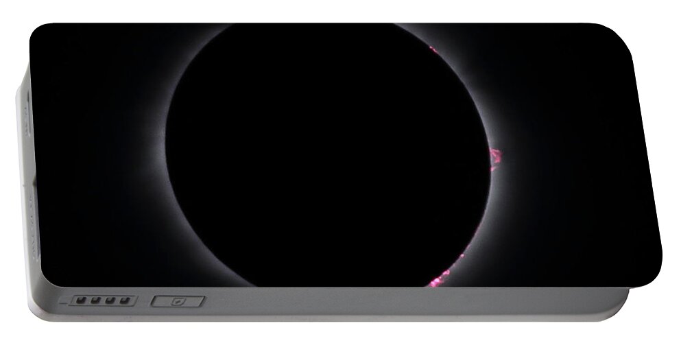 Total Solar Eclipse Portable Battery Charger featuring the photograph Totality by Daniel Reed