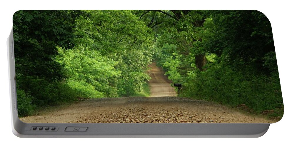 Country Roads Portable Battery Charger featuring the photograph Dwayne's Road by Bill Stephens