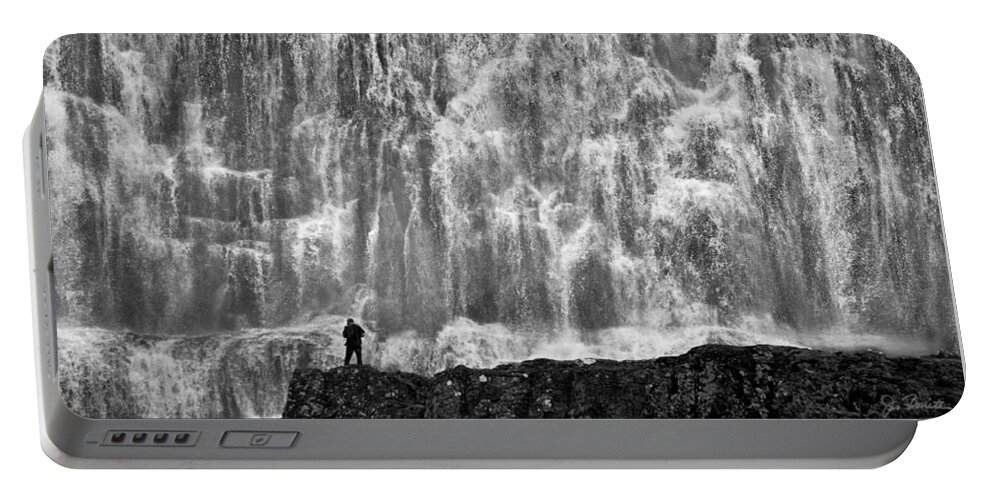 Iceland Portable Battery Charger featuring the photograph Dynjandi Daredevil No. 2 by Joe Bonita