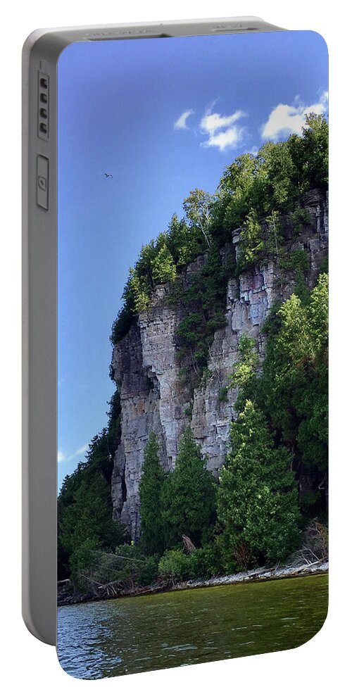 Eagle Bluff Portable Battery Charger featuring the photograph Eagle Bluff by David T Wilkinson