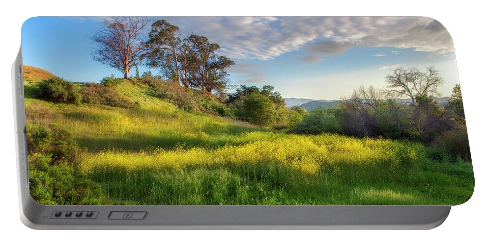 Landscape Portable Battery Charger featuring the photograph Eagle Grove at Lake Casitas in Ventura County, California by John A Rodriguez