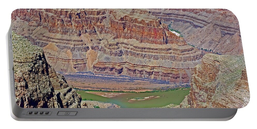 Eagle Point View In Grand Canyon West Portable Battery Charger featuring the photograph Eagle Point View in Grand Canyon West, Arizona by Ruth Hager