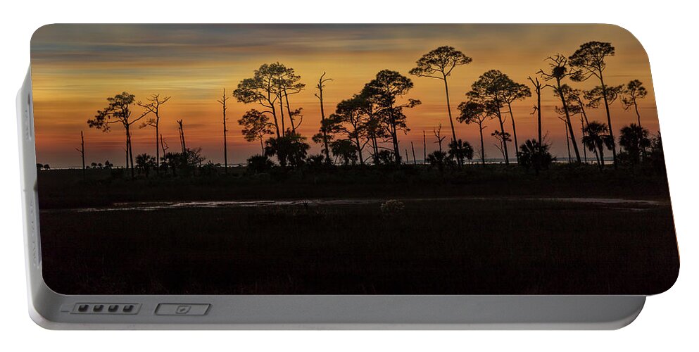 Sunsets Portable Battery Charger featuring the photograph Eagles Nest Sunset at Saint Marks by DB Hayes