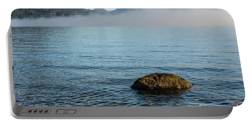Lake Portable Battery Charger featuring the photograph Early Morning at Lake St Clair by Werner Padarin