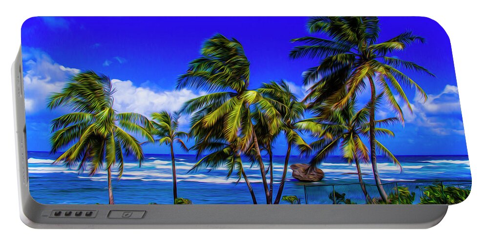 Barbados Portable Battery Charger featuring the photograph East Coast by Stuart Manning