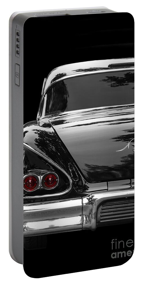 1958 Portable Battery Charger featuring the photograph Ebony '58 by Dennis Hedberg