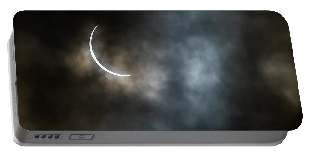 Eclipse Portable Battery Charger featuring the photograph Eclipsed Crescent iii by Ryan Heffron