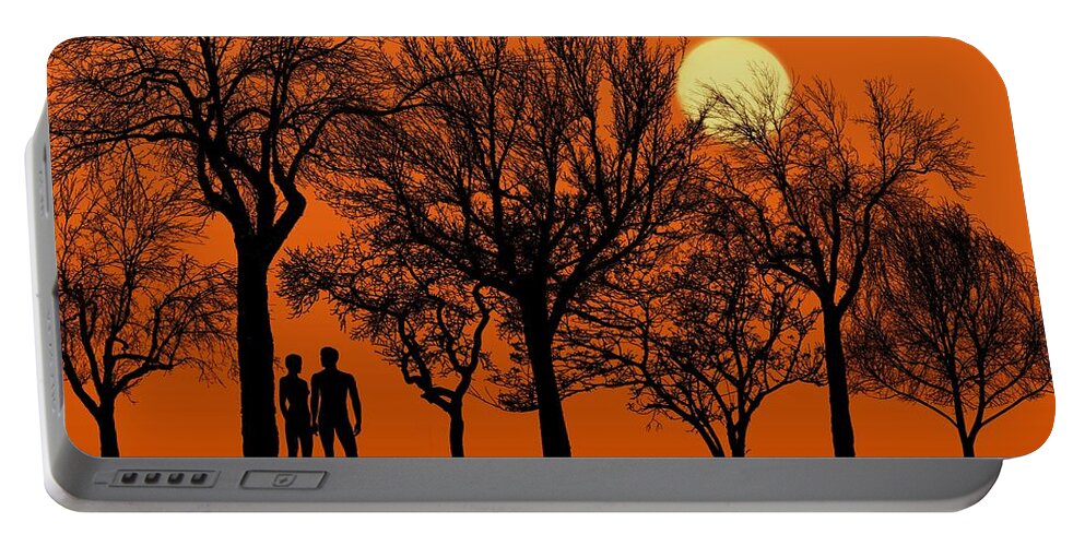 Eden Portable Battery Charger featuring the photograph Eden's Forest at Dusk by Joe Bonita