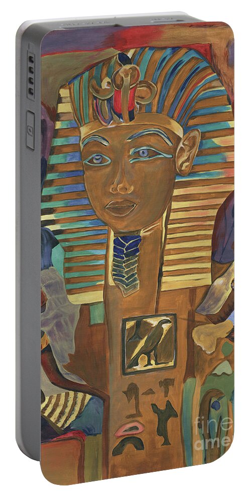 Egypt Portable Battery Charger featuring the painting Egyptian Man by Debbie DeWitt
