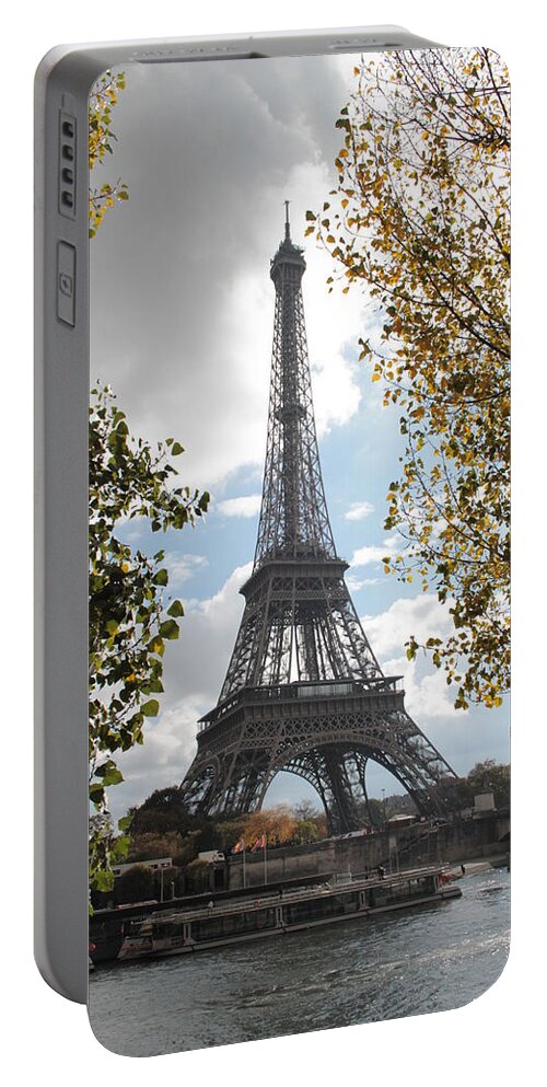 Eiffel Tower Portable Battery Charger featuring the photograph Eiffel from Avenue de New York by Christopher J Kirby