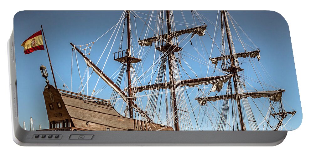 El Galeon Portable Battery Charger featuring the photograph El Galeon 6 by Debra Forand