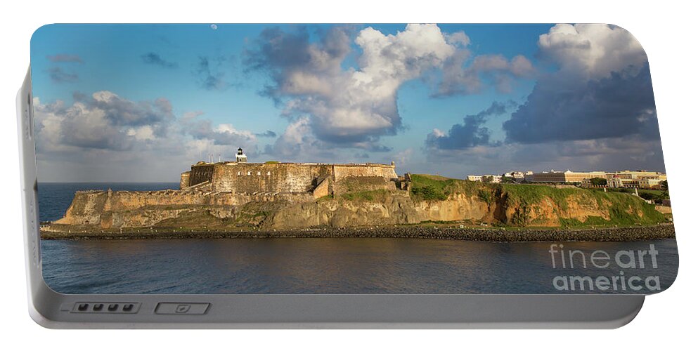 San Juan Portable Battery Charger featuring the photograph El Morro - San Juan Pano by Brian Jannsen
