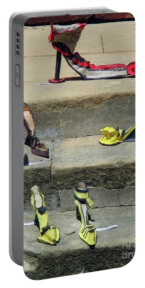 Elegant Sandals Portable Battery Charger featuring the photograph Elegant Sandals by Jasna Dragun