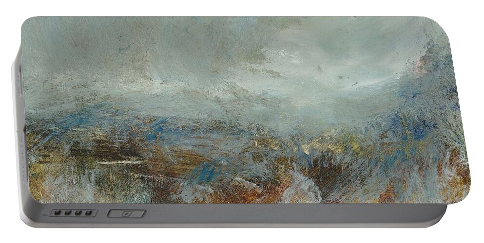 Storm Portable Battery Charger featuring the painting Elemental 35 by David Ladmore