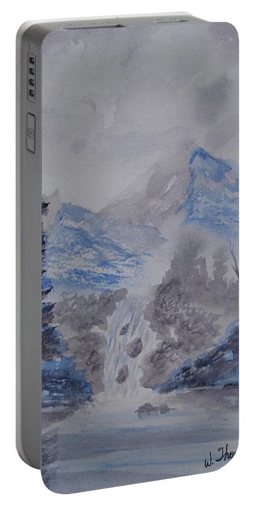 Elements Of Nature Portable Battery Charger featuring the painting Elements of Nature by Warren Thompson