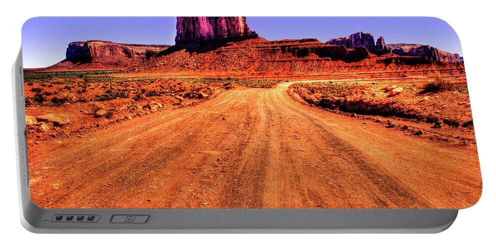 Arizona Portable Battery Charger featuring the photograph Elephant Butte Monument Valley Navajo Tribal Park by Roger Passman