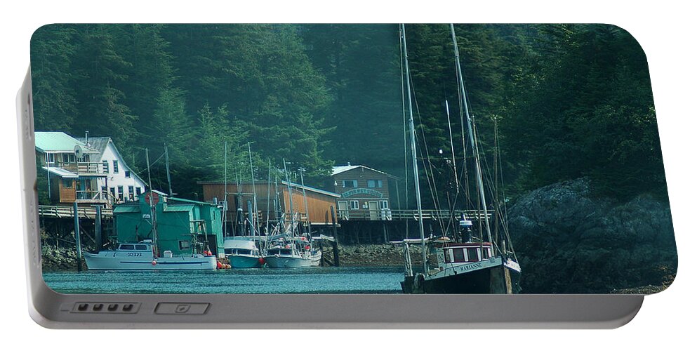 Elfin Cove Portable Battery Charger featuring the photograph Elfin Cove Alaska by Harry Spitz