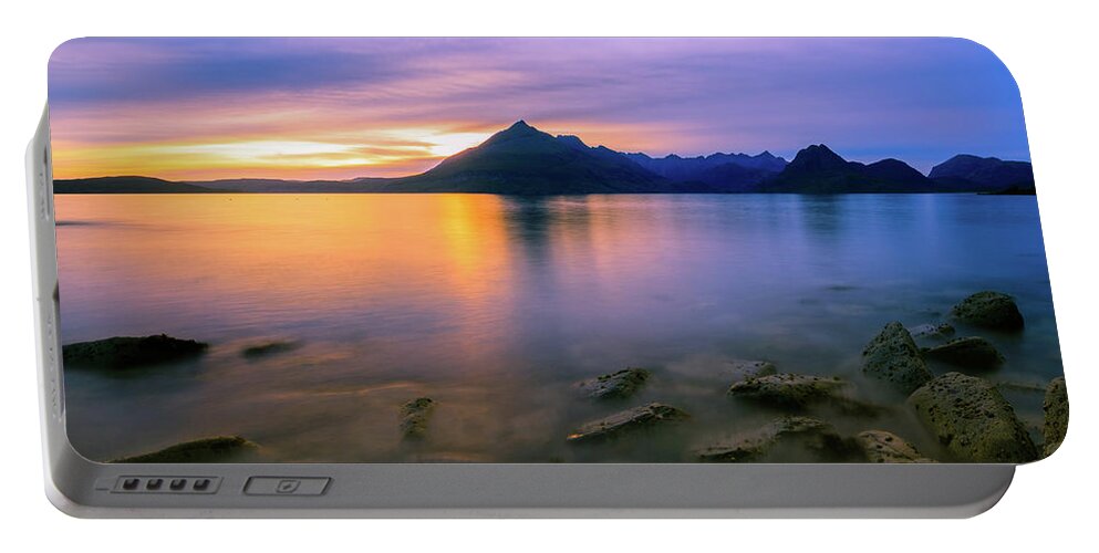 Elgol Portable Battery Charger featuring the photograph Elgol by Rob Davies