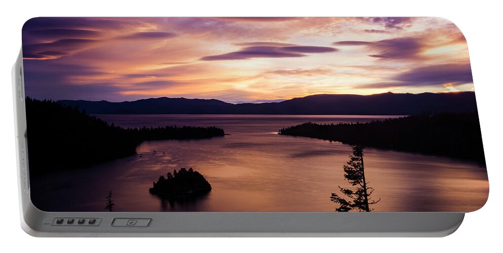 Emerald Bay Portable Battery Charger featuring the photograph Emerald Bay Sunrise - Lake Tahoe, California by Bryant Coffey
