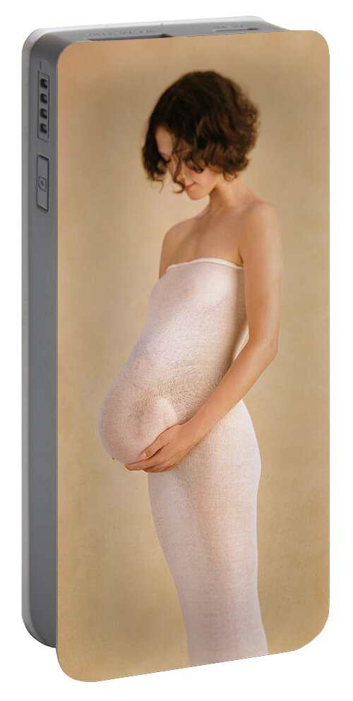 Mother And Child Portable Battery Charger featuring the photograph Emily Holding Thompson by Anne Geddes
