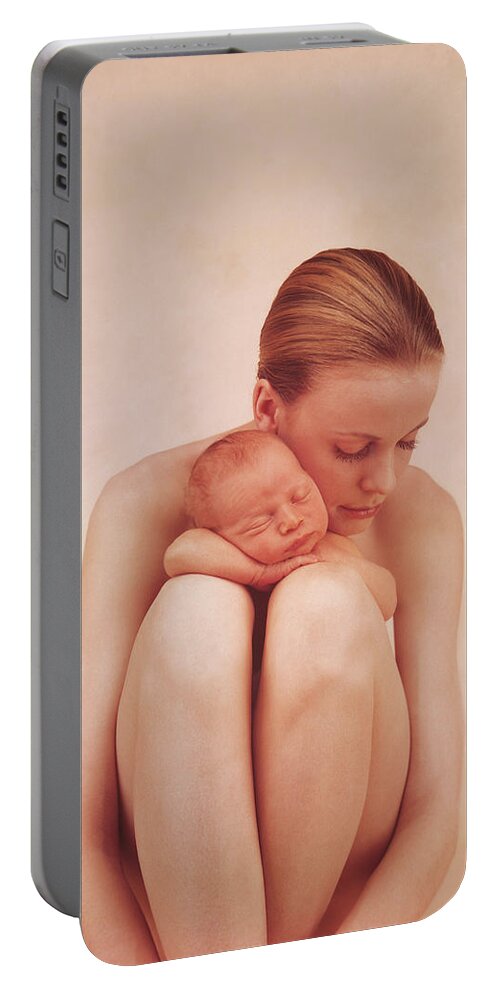 Polaroid Portable Battery Charger featuring the photograph Emma and Matthew by Anne Geddes