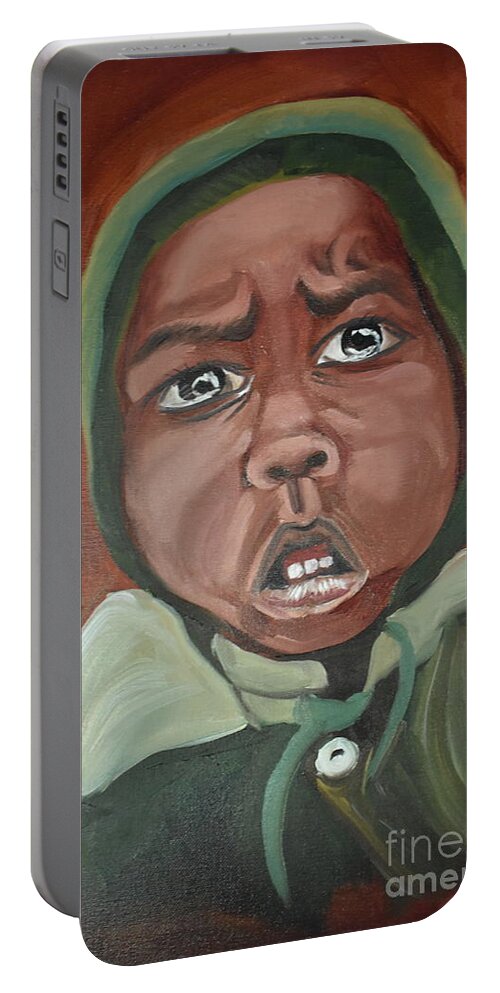 Oils Portable Battery Charger featuring the digital art Emotions by Yenni Harrison