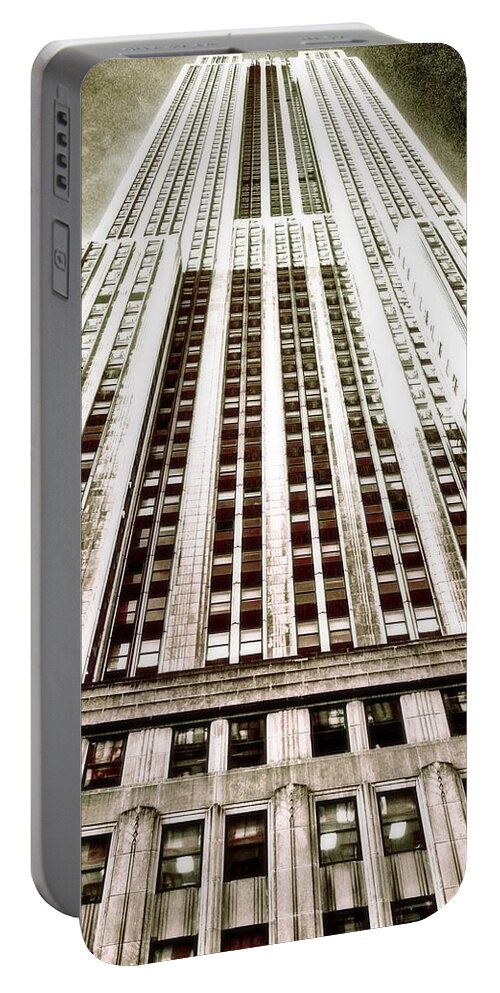 Photo Of Empire State Building Portable Battery Charger featuring the photograph Empire State Building by Joan Reese