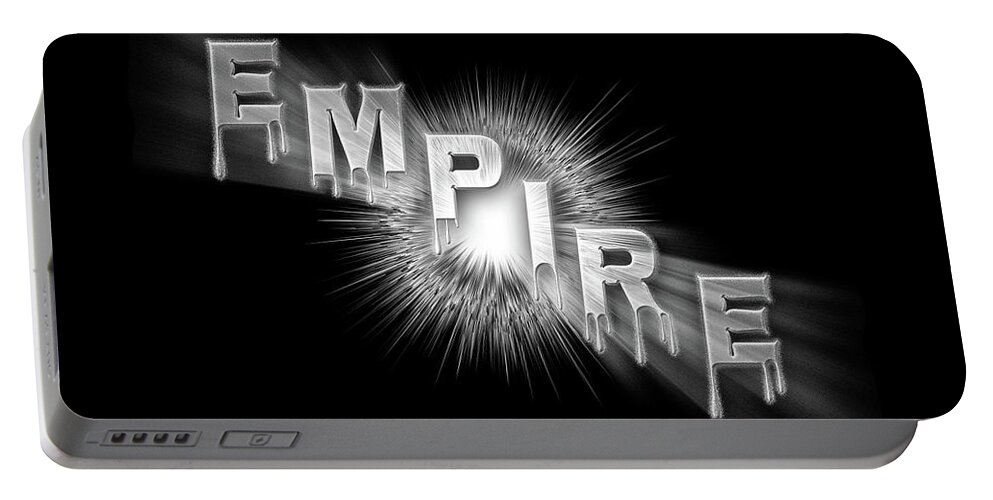 Empire Portable Battery Charger featuring the digital art Empire - The Rule Of Power by Rolando Burbon