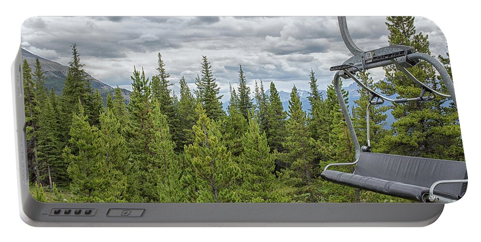 Canada Portable Battery Charger featuring the photograph Empty gondola by Patricia Hofmeester