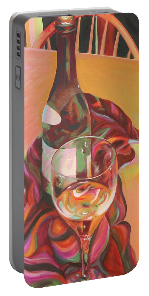 Still Life Portable Battery Charger featuring the painting Enchant by Trina Teele
