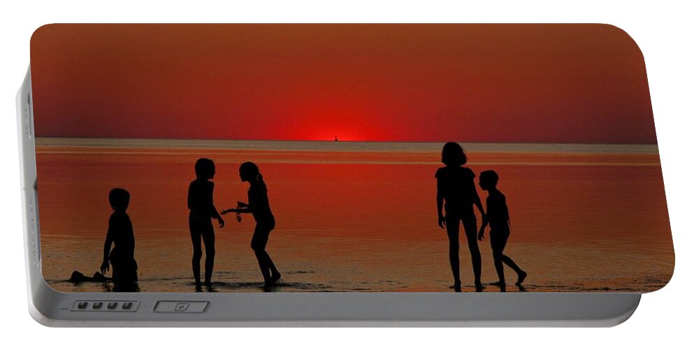 Beach Portable Battery Charger featuring the photograph Encounters of the First Kind, First Encounter Beach, Cape Cod by Debra Banks