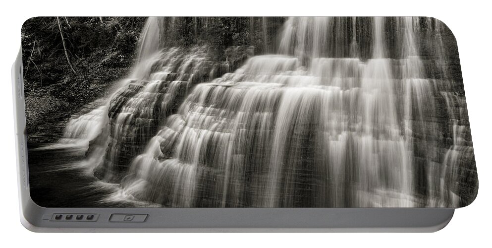 New York Portable Battery Charger featuring the photograph Lower Falls #3 by Stephen Stookey