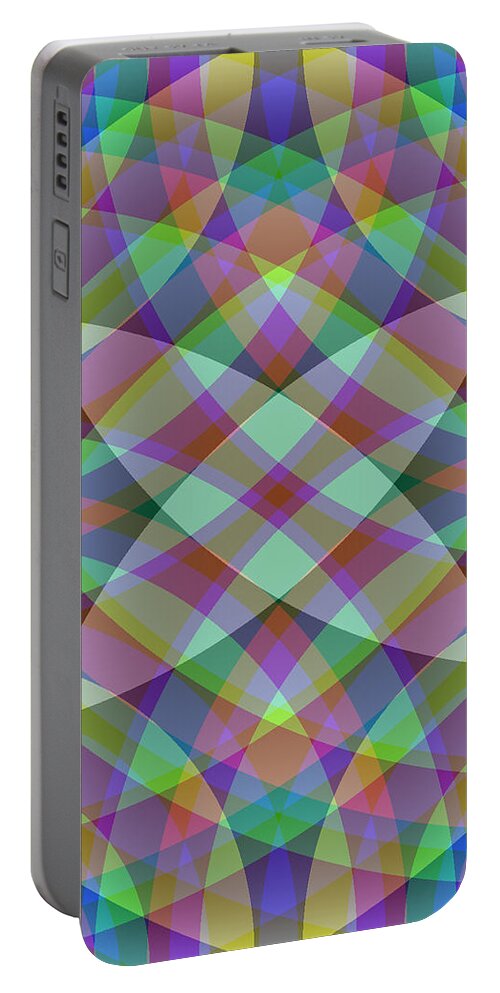 Electronic Portable Battery Charger featuring the digital art Entangled Curves One by Joel Kahn