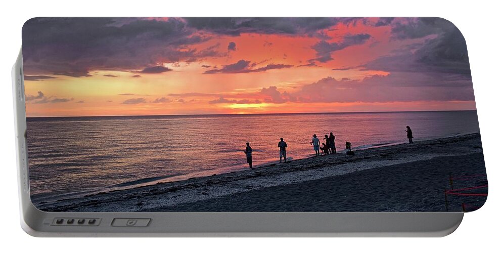 Sunset Portable Battery Charger featuring the photograph Epic Sunset by Carol Bradley