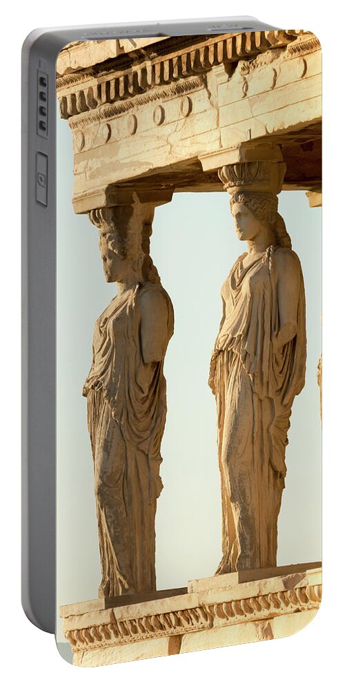 Fallen Portable Battery Charger featuring the photograph Erechtheion by Travis Rogers