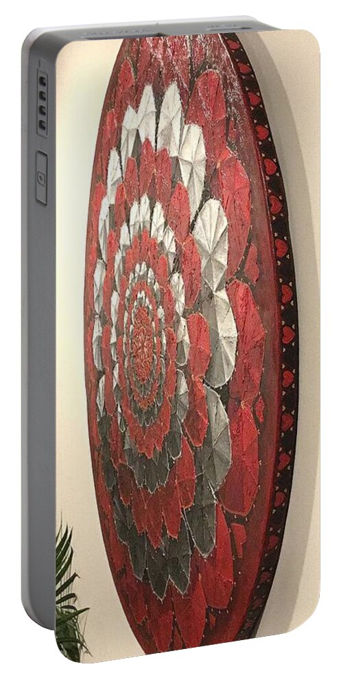  Portable Battery Charger featuring the painting Eternal Hearts by James Lanigan Thompson MFA