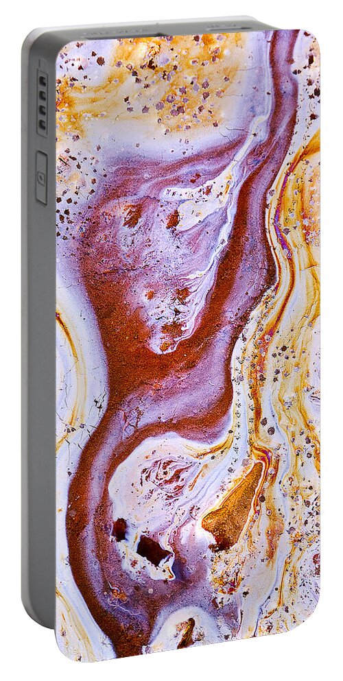 Abstract Portable Battery Charger featuring the photograph Eve by Linda McRae
