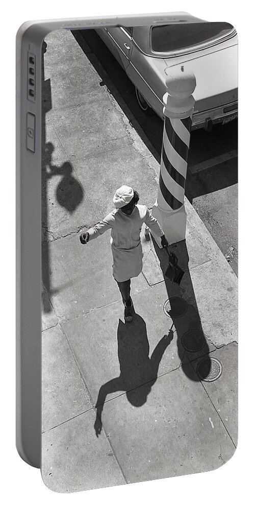 Mardi Gras Portable Battery Charger featuring the photograph Even Your Shadow Dances on Mardi Gras Day by KG Thienemann