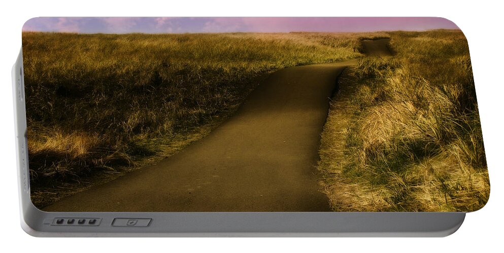 Nature Portable Battery Charger featuring the photograph Evening Bike Trail by KATIE Vigil