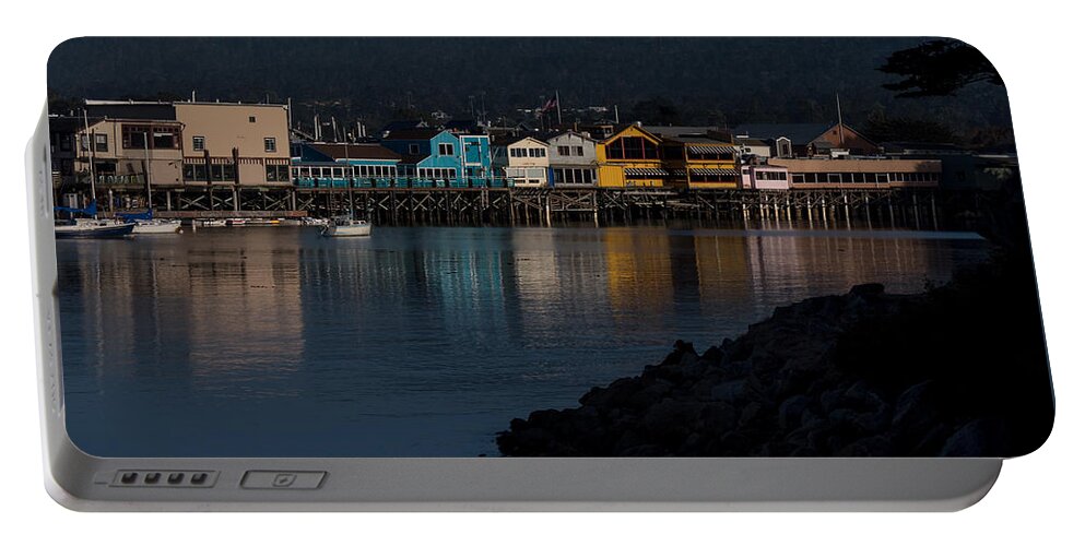 Monterey Portable Battery Charger featuring the photograph Evening in Monterey by Derek Dean