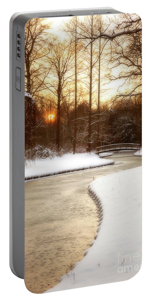 New Portable Battery Charger featuring the photograph Evening Landscape by Ariadna De Raadt