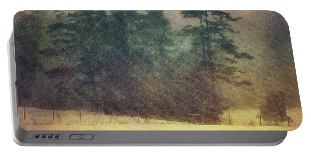 Photography Portable Battery Charger featuring the photograph Evening Snow Glow by Melissa D Johnston