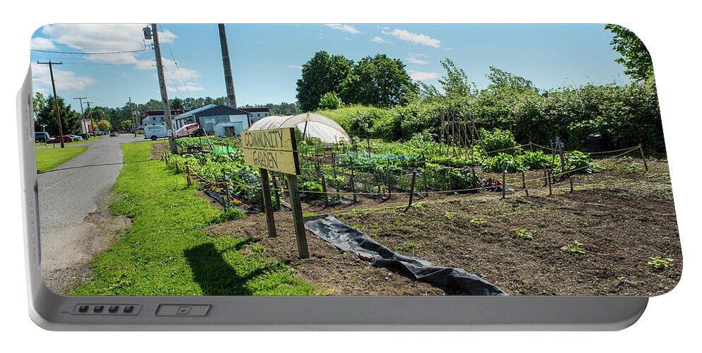 Everson Community Garden Portable Battery Charger featuring the photograph Everson Community Garden by Tom Cochran